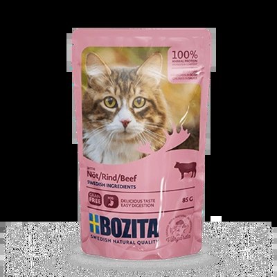 BOZITA Kawałki W Sosie Z Wołowiną 85g