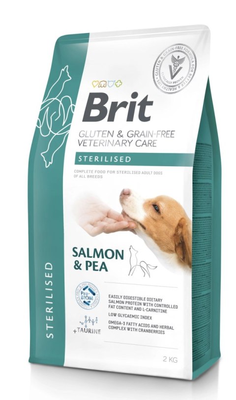Brit GF Veterinary Diets Dog Gluten & Grain Free Sterilised 2kg