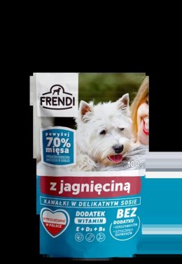 Frendi- Kawałki w delikatnym sosie z jagnięciną 100g.