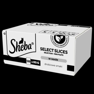 Sheba Selection Karma Dla Kota Drobiowe Smaki 120x85g