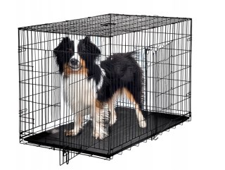 KLATKA KENNELOWA DLA PSA "XXXL" 121 X 74 X 80,5 CM *9692