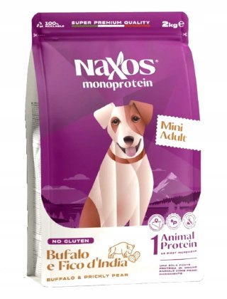 Karma dla psa NAXOS ADULT MINI dla małych ras Bawół 2 kg