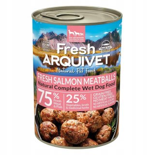 Zestaw 6 szt Arquivet Fresh klopsiki z łososiem, marchewką i groszkiem 400g