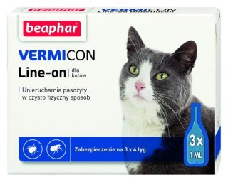 BEAPHAR VERMICON Line-on Kot 3x1ml