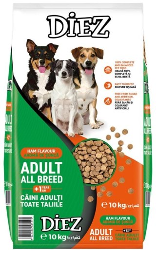 Diez Karma dla psa o smaku szynki 10 kg