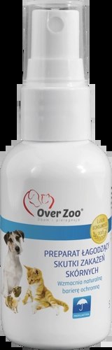 OVER ZOO Preparat Łagodzący Skutki Zakażeń Skórnych 50ml