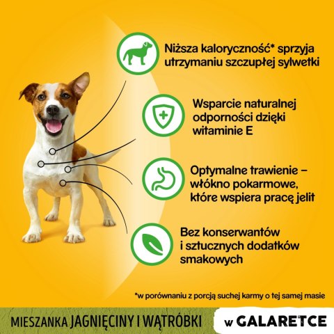 Pedigree Mokra Karma Dla Dorosłych Psów Z Jagnięciną W Galaretce 100g