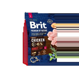 Brit Premium By Nature Adult L Z Kurczakiem 3kg