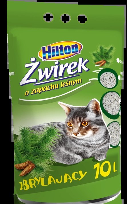 Hilton Żwirek Bentonitowy Zbrylający Dla Kota Leśny 10l