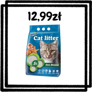Hilton Żwirek Bentonitowy Zbrylający Dla Kota Morski 5l/4,4kg
