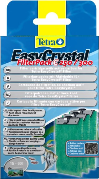 Tetra Easy Crystal Filter Pack 250/300 With Activated Carbon 3 Sztuki