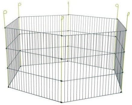Zolux Zagroda Metalowa Dla Gryzoni Sześciokątna Szara