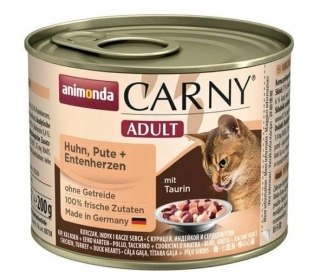 Animonda Cat Carny Adult Kurczak, Indyk I Serca Kaczki 200g