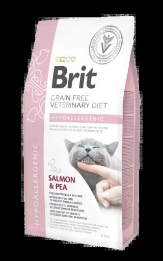 Brit Grain Free Veterinary Diet Cat Hypoallergenic Łosoś Z Groszkiem 5kg