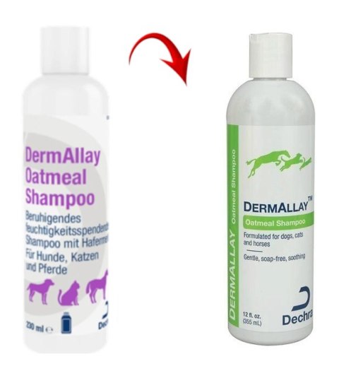 Dechra DermAllay Oatmeal Szampon Dla Zwierząt 473ml