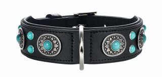 Hunter Sioux Skórzana Obroża Dla Psa Czarna 50cm