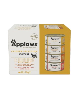 APPLAWS Chicken Selection In Broth Tins 12x70g
