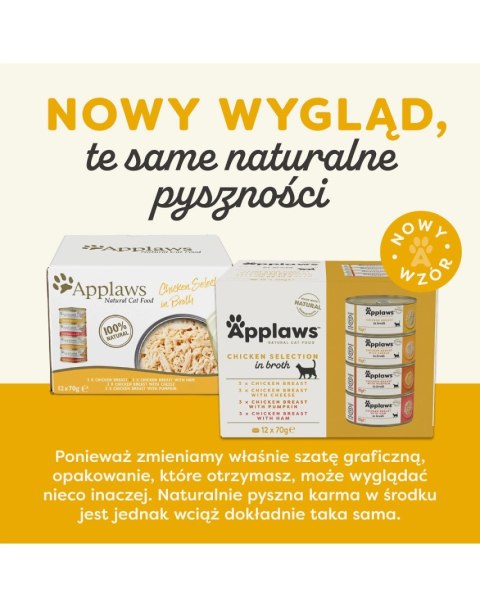 APPLAWS Chicken Selection In Broth Tins 12x70g