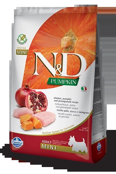 Farmina N&D Pumpkin Grain Free Canine Adult Mini Chicken&Pomegranate 800g