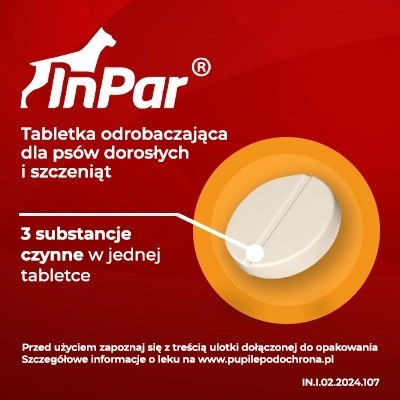 Vet-Agro InPar Tabletki Odrobaczające Dla Psa 2szt