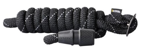 KERBL Smycz Sznurkowa S GoLeyGo 2m Z Adapterem Do 15kg Czarna