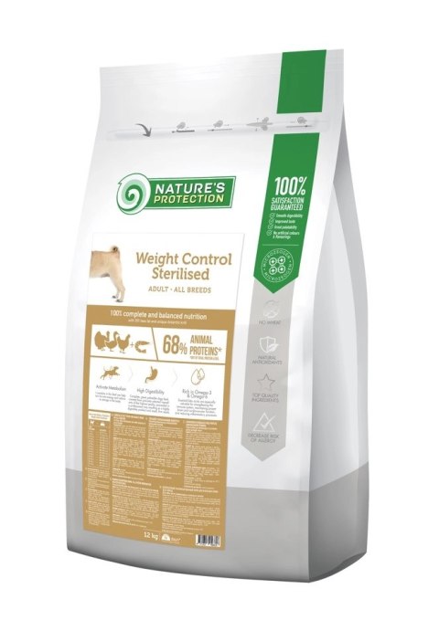 Nature's Protection Weight Control Sterilised Poultry & Krill 12kg