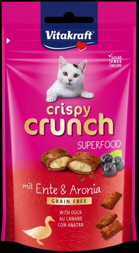 Vitakraft Crispy Crunch Z Kaczką I Aronią Dla Kota 60g