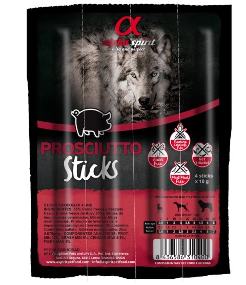 Alpha Spirit Paluszki Prosciutto 4szt/40g