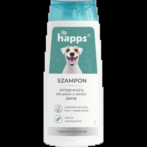Bros Happs Szampon Pielęgnacyjny Dla Psów O Sierści Jasnej 200ml