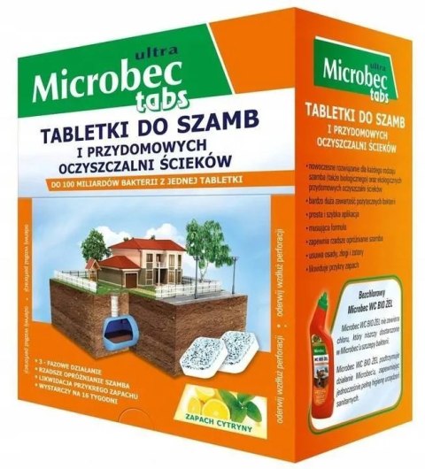 Bros Microbec Ultra Tabletki Do Szamb 16x20g