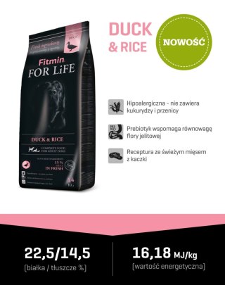 Fitmin For Life Duck & Rice 14kg