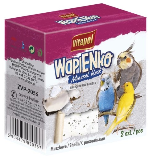 Vitapol Kostka Wapienna Z Muszlami Dla Ptaków 2szt