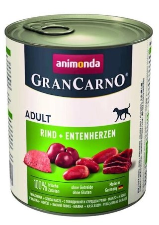 Animonda GranCarno Adult Dog Wołowina I Kacze Serca 800g