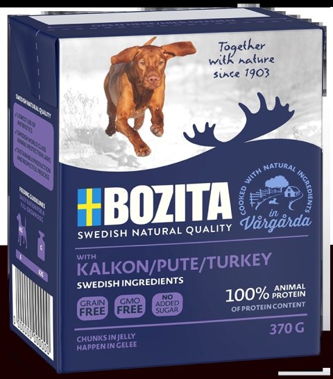 BOZITA Dog Indyk W Galarecie 370g