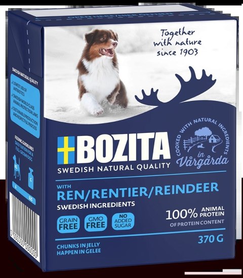 BOZITA Dog Renifer W Galarecie 370g