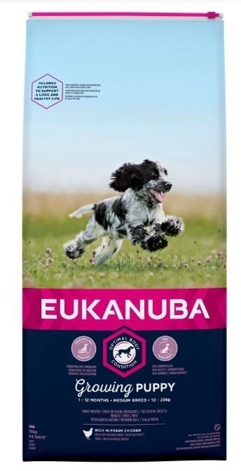 Eukanuba Puppy&Junior Medium Breed 15kg