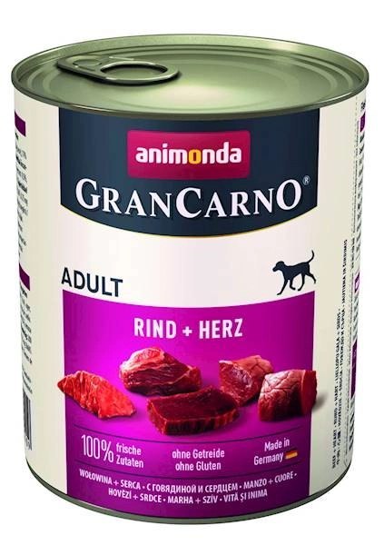Animonda GranCarno Adult Dog Wołowina I Serca 800g