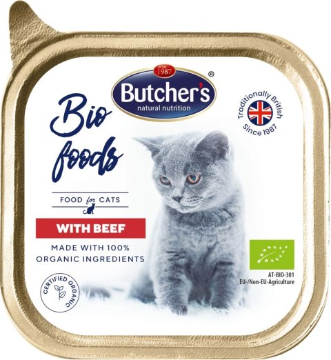 Butcher's Bio Food Cat Z Wołowiną I Cielęciną 85g