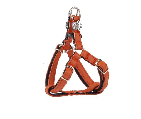 Dingo New York Szelki Step-In Dla Yorka I Małego Psa Pomarańczowe