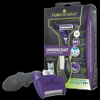 FURMINATOR Narzędzie Do Wyczesywania Podszerstka Dla Krótkowłosych Kotów Średnich I Dużych Ras