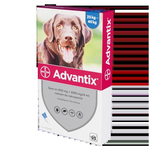 Bayer Advantix Krople Na Kleszcze I Pchły 4ml