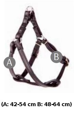 Dingo Szelki Typu Step-In Z Taśmy Dla Psa Czarne Rozmiar 60