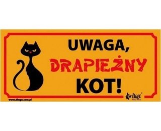 Dingo Tabliczka Ostrzegawcza "Uwaga Drapieżny Kot"