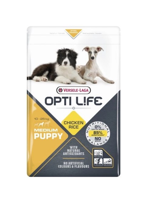 Versele-Laga Opti Life Puppy Medium Z Kurczakiem Dla Szczeniąt Średnich Ras 2,5kg