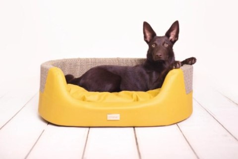 AMIPLAY Legowisko Elipsa Morgan Żółte M