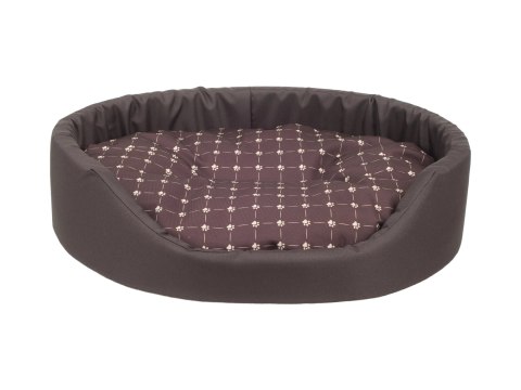 AMIPLAY Legowisko Owalne Fun Brązowe L