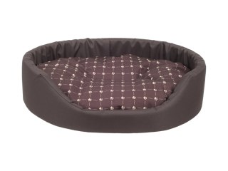 AMIPLAY Legowisko Owalne Fun Brązowe S