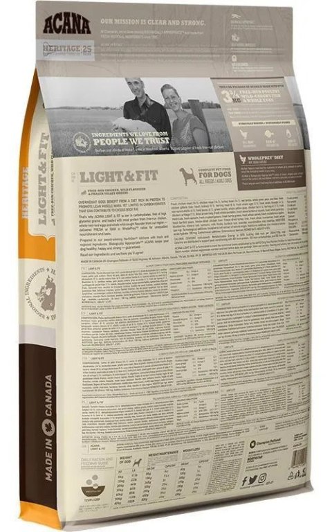 Acana Heritage Light & Fit Dog 6kg