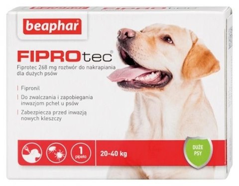 BEAPHAR Fiprotec L Dla Psów Od 20 Do 40kg 268mg