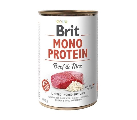 Brit Mono Protein Beef & Brown Rice 400g